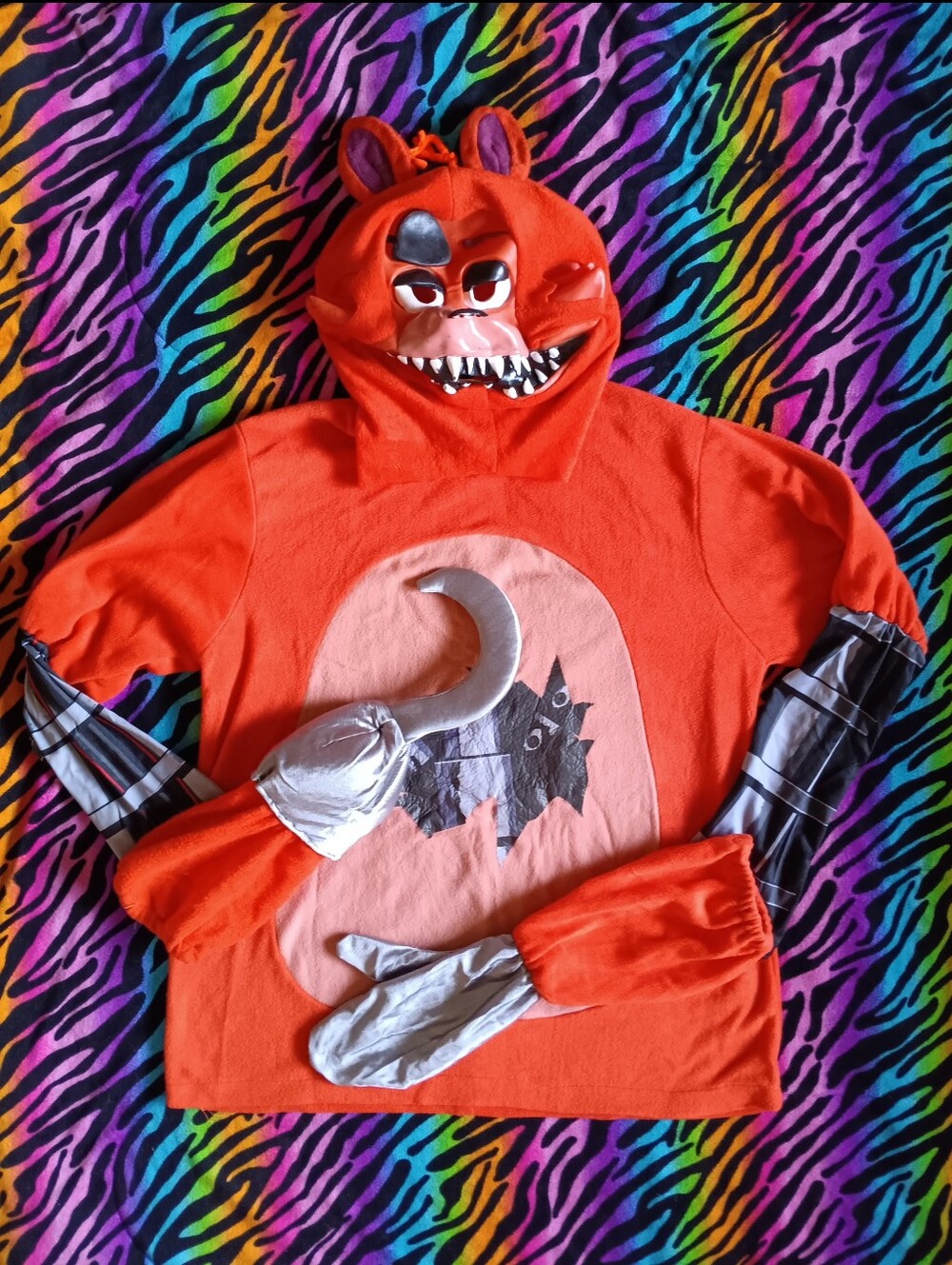 🖤 Rubie's Foxy Costume Adult OS FNAF Mask Five Nights At Freddy's Halloween